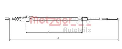 Трос, стояночная тормозная система COFLE METZGER купить