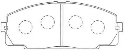 Комплект тормозных колодок, дисковый тормоз AISIN купить