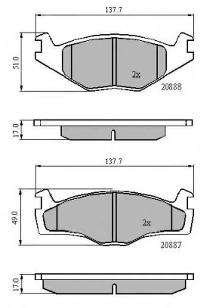 Комплект тормозных колодок, дисковый тормоз NATIONAL купить