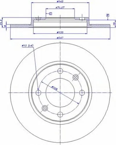 Тормозной диск CAR купить