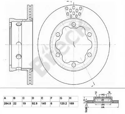 Тормозной диск BRECK купить