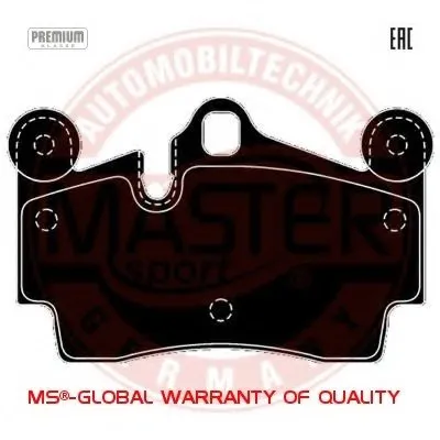 Комплект тормозных колодок, дисковый тормоз Anti-Noise MASTER-SPORT купить