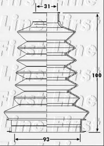 Пыльник, приводной вал FIRST LINE купить