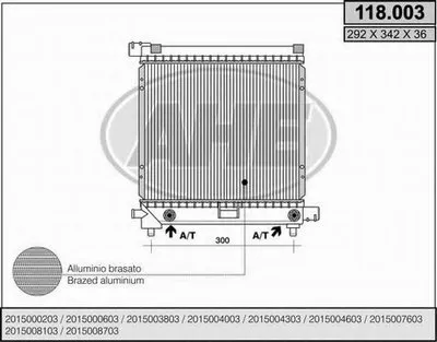 Радиатор, охлаждение двигателя AHE купить