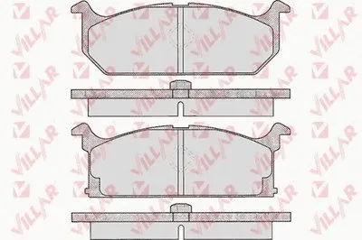 Комплект тормозных колодок, дисковый тормоз VILLAR купить