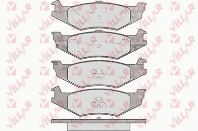 Комплект тормозных колодок, дисковый тормоз VILLAR купить