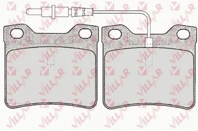 Комплект тормозных колодок, дисковый тормоз VILLAR купить