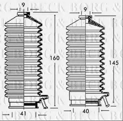 Пыльник, рулевое управление BORG & BECK купить