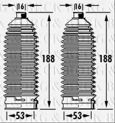 Пыльник, рулевое управление BORG & BECK купить