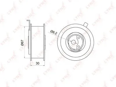 Натяжной ролик, ремень ГРМ LYNXauto купить
