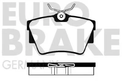 Комплект тормозных колодок, дисковый тормоз EUROBRAKE купить