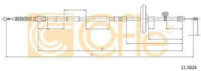 Трос, стояночная тормозная система COFLE купить
