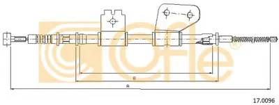 Трос, стояночная тормозная система COFLE купить