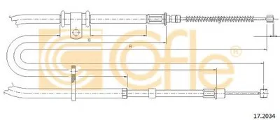 Трос, стояночная тормозная система COFLE купить