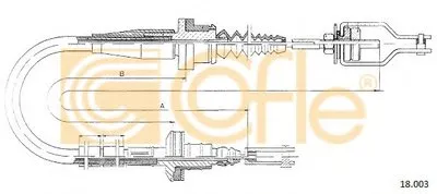 Тросик сцепления COFLE купить