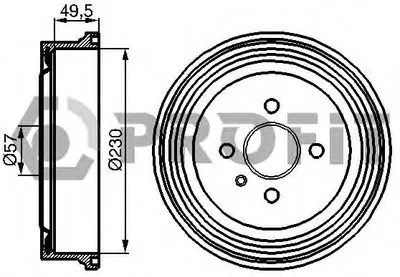 Тормозной барабан PROFIT купить