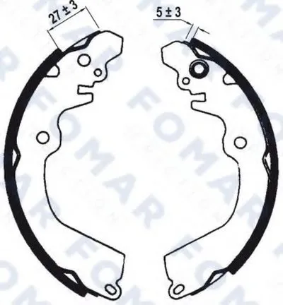 Комплект тормозных колодок FOMAR Friction купить