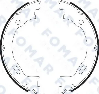 Комплект тормозных колодок, стояночная тормозная система FOMAR Friction купить