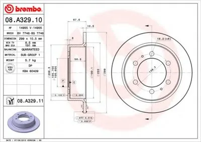 Тормозной диск COATED DISC LINE BREMBO купить