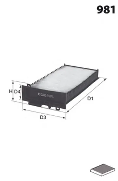 Фильтр, воздух во внутренном пространстве LUCAS FILTERS купить