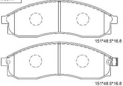 Комплект тормозных колодок, дисковый тормоз ASIMCO купить