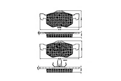 Комплект тормозных колодок, дисковый тормоз SPIDAN купить