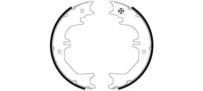 Комплект тормозных колодок, стояночная тормозная система HELLA купить