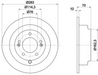Тормозной диск PRO HELLA купить