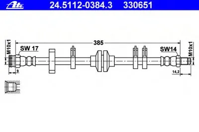 Тормозной шланг ATE купить