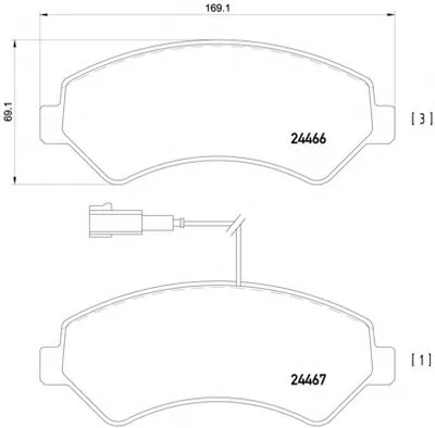 Комплект тормозных колодок, дисковый тормоз HELLA PAGID купить