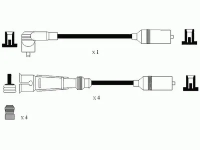 Комплект проводов зажигания NGK купить