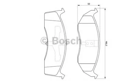 Комплект тормозных колодок, дисковый тормоз BOSCH купить