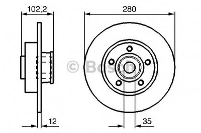 Тормозной диск BOSCH купить