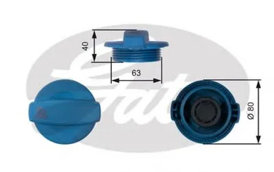 Крышка, резервуар охлаждающей жидкости GATES купить