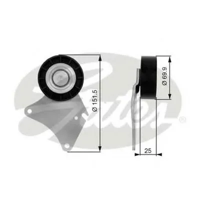 Паразитный / ведущий ролик, поликлиновой ремень DriveAlign® GATES купить