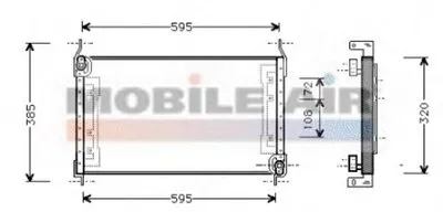 Конденсатор, кондиционер VAN WEZEL купить