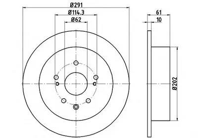 Тормозной диск PRO HELLA PAGID купить