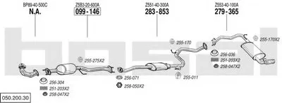 Система выпуска ОГ BOSAL купить