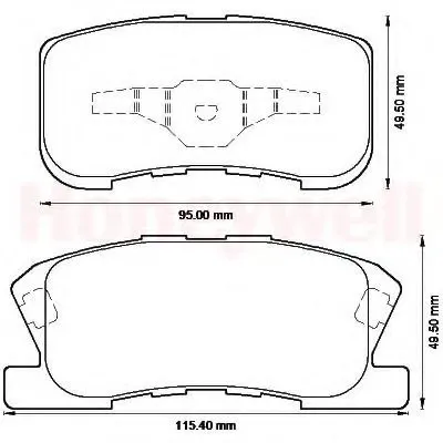 Комплект тормозных колодок, дисковый тормоз JURID купить