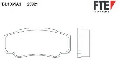 Комплект тормозных колодок, дисковый тормоз FTE купить