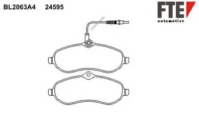 Комплект тормозных колодок, дисковый тормоз FTE купить