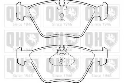 Комплект тормозных колодок, дисковый тормоз QUINTON HAZELL купить
