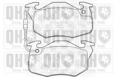 Комплект тормозных колодок, дисковый тормоз QUINTON HAZELL купить