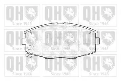 Комплект тормозных колодок, дисковый тормоз QUINTON HAZELL купить