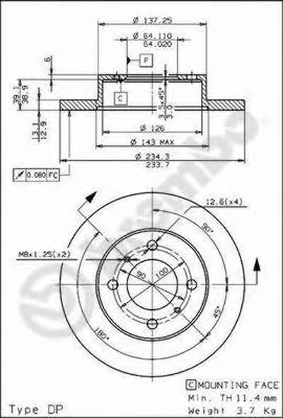 Тормозной диск AP купить