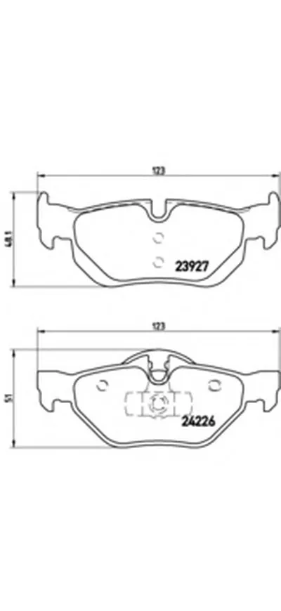 Комплект тормозных колодок, дисковый тормоз BREMBO купить