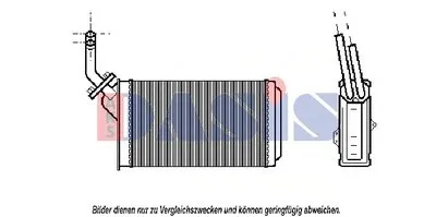 Теплообменник, отопление салона AKS DASIS купить