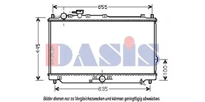 Радиатор, охлаждение двигателя AKS DASIS купить