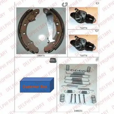 Комплект тормозных колодок DELPHI купить