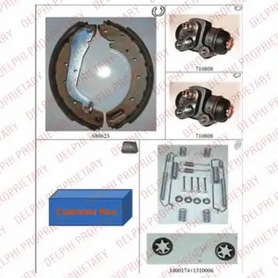 Комплект тормозных колодок DELPHI купить